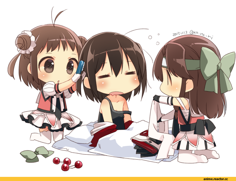 ko ru ri, Sendai (Kantai Collection), Kantai Collection, Naka (Kantai Collection), Jintsuu (Kantai Collection), Anime