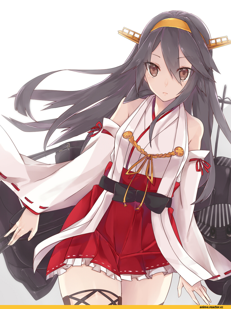 Haruna (Kantai Collection), Kantai Collection, Anime Art, sakofu, Anime