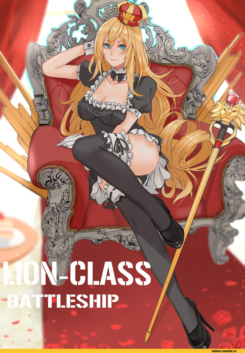 lion (Warship Girls R), Warship Girls R, mizu (dl7613), Maid, Anime