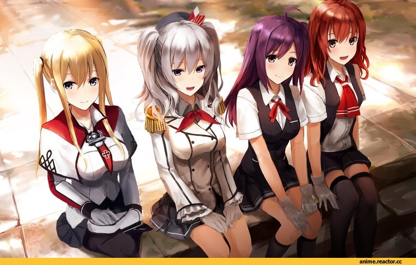 akabane rin, graf zeppelin (kantai collection), Kantai Collection, Kashima (Kantai Collection), Arashi (Kantai Collection), Hagikaze (Kantai Collection), Anime