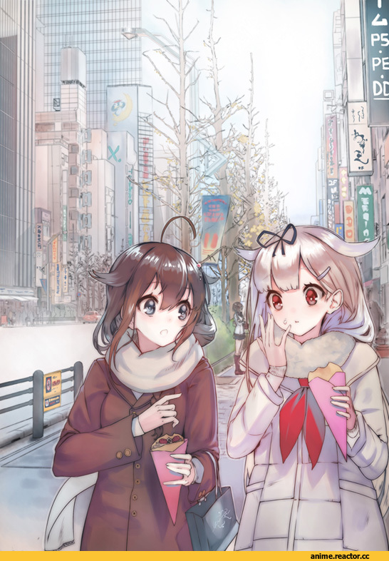 Hayasui (Kantai Collection), Kantai Collection, Shigure (Kantai Collection), Yuudachi, mins (minevi), Anime