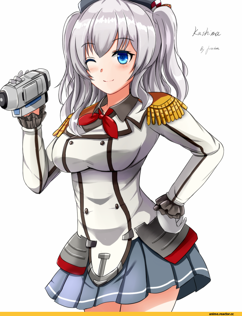 Kashima (Kantai Collection), Kantai Collection, Tomori Nao, Charlotte (Anime), crossover, saber-freedom, Anime Art, Anime