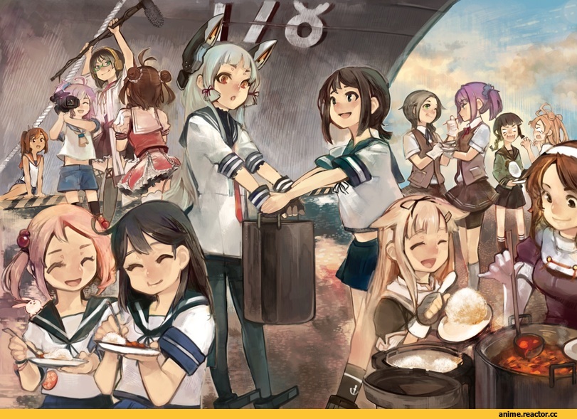 Ushio (Kantai Collection), I-401, Kirishima (Kantai Collection), Naka (Kantai Collection), Murakumo (Kantai Collection), Fubuki (Kantai Collection), Yuudachi, Ashigara (kantai collection), Shiranui (Kantai Collection), Kitakami (Kantai Collection), Anime, Kantai Collection, Michishio (Kantai Collection), Kuroshio (Kantai Collection), Aoba (Kantai Collection), Sazanami (Kantai Collection)