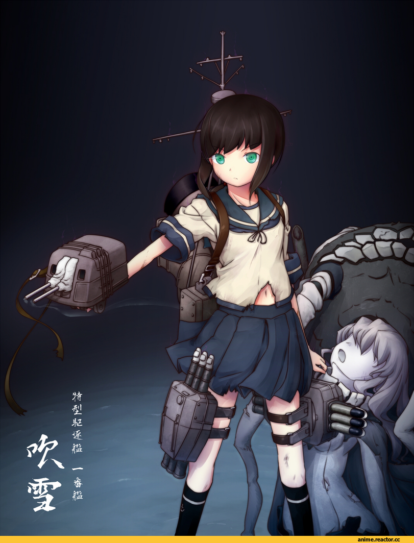 mumyoudou, Anime Art, Fubuki (Kantai Collection), Kantai Collection, Wo-Class Aircraft Carrier , Anime