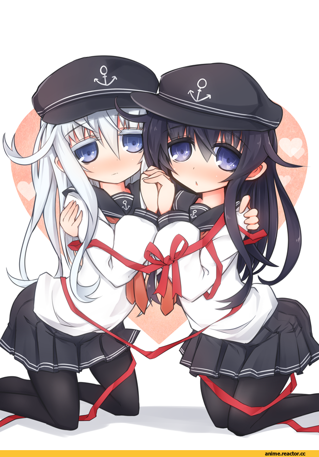 sasamashin, Anime Art, Akatsuki, Kantai Collection, Hibiki (Kantai Collection), Anime