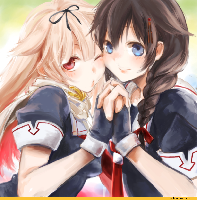 Mochi mocchi, Anime Art, Shigure (Kantai Collection), Kantai Collection, Yuudachi, Anime