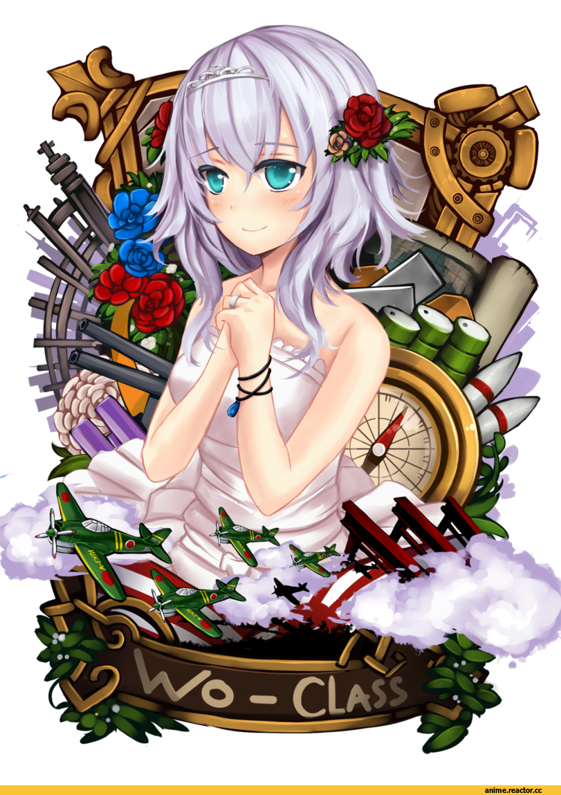 sekigan, Anime Art, Wo-Class Aircraft Carrier , Kantai Collection, Anime