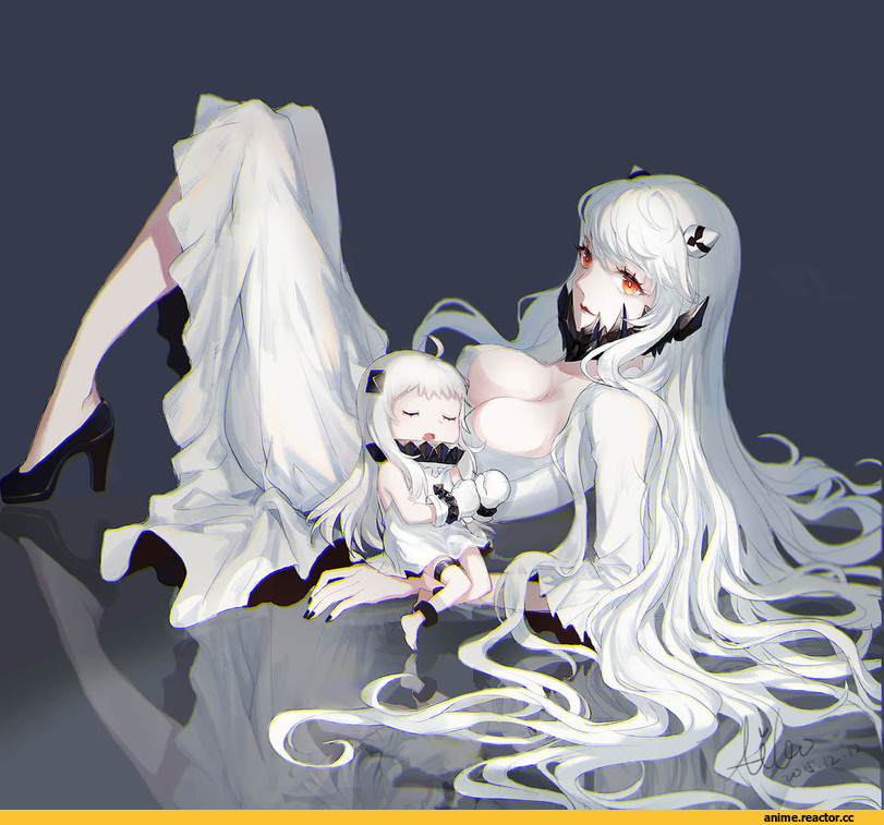 Kantai Collection, Northern Ocean Hime, Midway Hime, aiko (kanl), gh, Anime