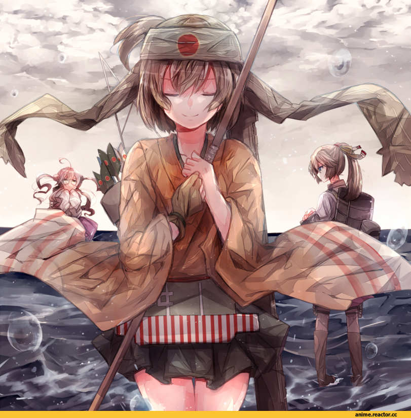 Hiryuu, Kantai Collection, Anime Art, Kazagumo (Kantai Collection), Makigumo, sugino (patrassyar), Anime