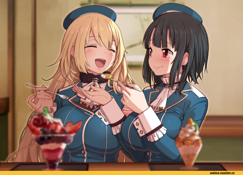 Takao (Kantai Collection), Kantai Collection, Atago (Kantai Collection), omaru gyuunyuu, Anime