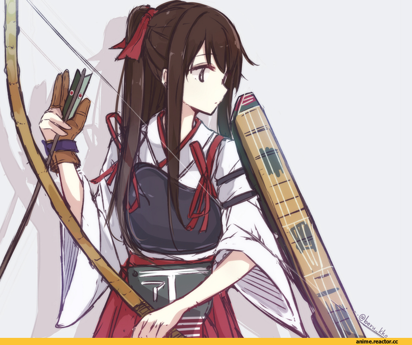 Akagi, Kantai Collection, pokoruru, Anime Art, Anime