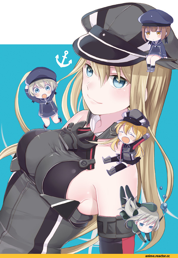 ishita (sunagimomo), Bismarck (Kantai Collection), Kantai Collection, Prinz Eugen (Kantai Collection), Z1 Leberecht Maass (Kantai Collection), Z3 Max Schultz (Kantai Collection), U-511 (Kantai Collection), Anime