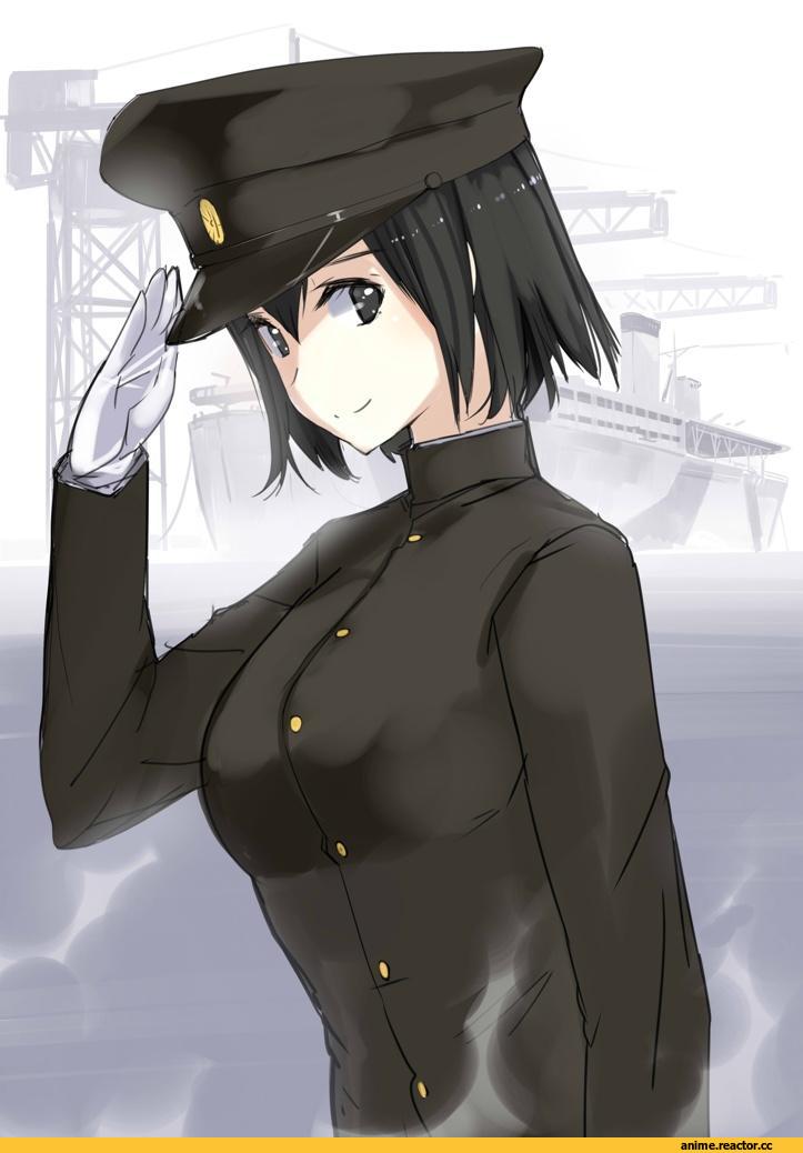 Shima (shima je), Anime Art, Haruna (Kantai Collection), Kantai Collection, Anime