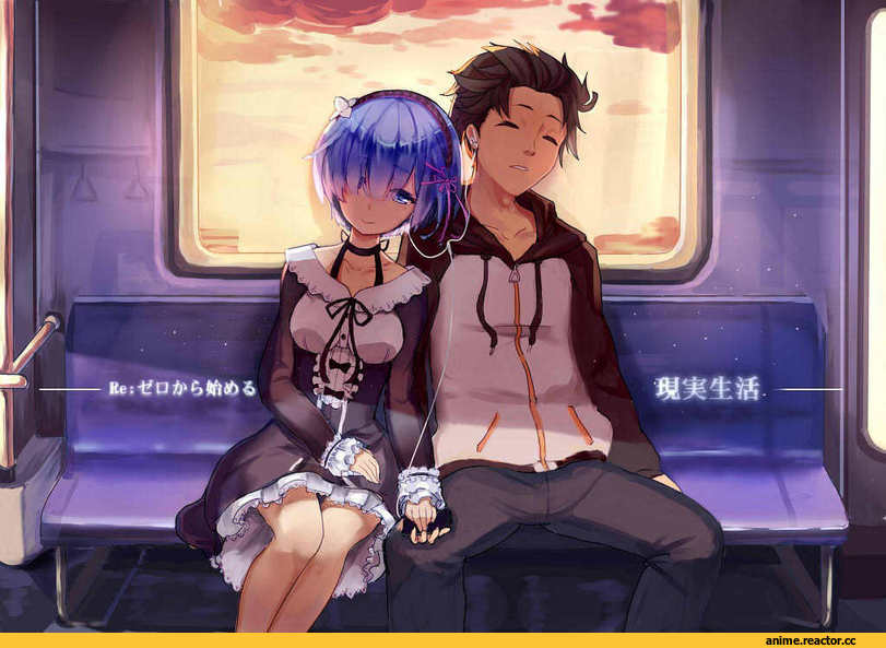 Re Zero Kara Hajimeru Isekai Seikatsu, Rem (re zero), Natsuki Subaru, ice, Anime