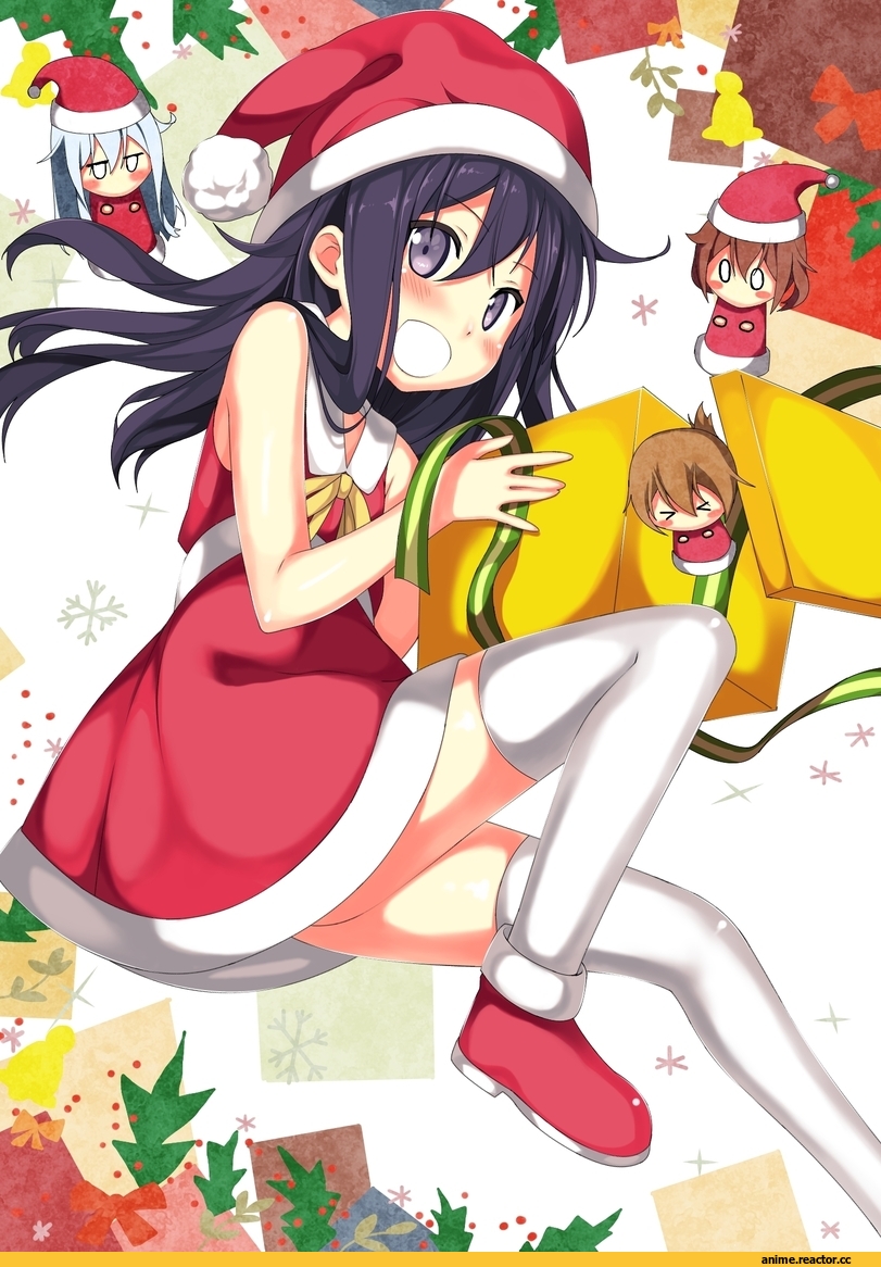 akatsuki (kantai collection), Kantai Collection, Hibiki (Kantai Collection), ikazuchi (kantai collection), Inazuma (Kantai Collection), Anime Christmas, Anime