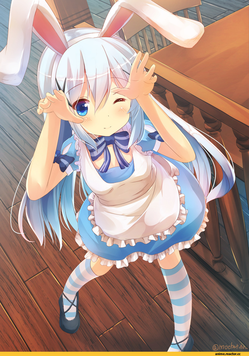 Gochuumon wa Usagi Desu ka?, Kafuu Chino, mokachino, Usagimimi, Animal Ears, Maid, Anime