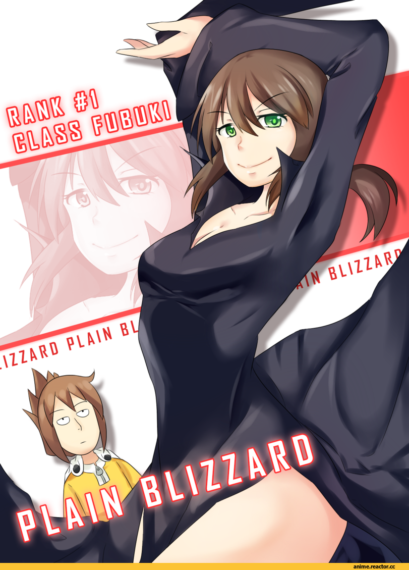 Fubuki (Kantai Collection), Kantai Collection, Blizzard of Hell, OnePunchMan, Saitama, Inazuma (Kantai Collection), crossover, wangphing, Anime