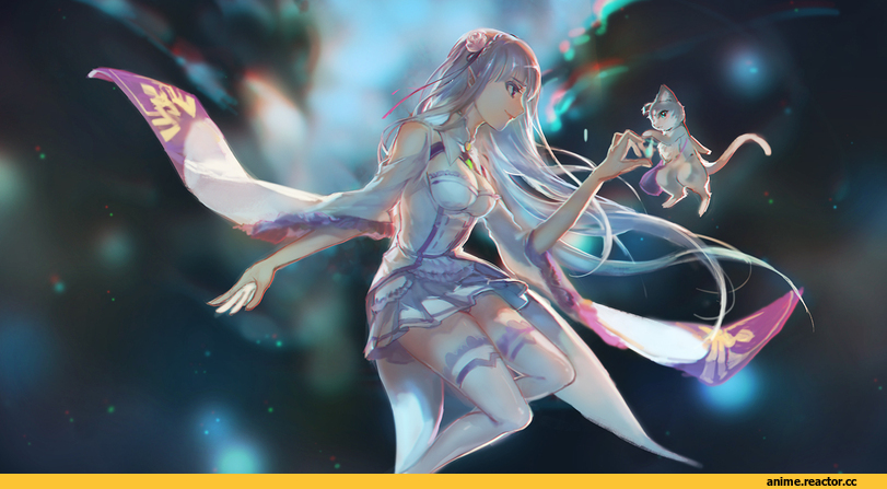 Re Zero Kara Hajimeru Isekai Seikatsu, Emilia (re zero), Pack (re zero), hein, Anime