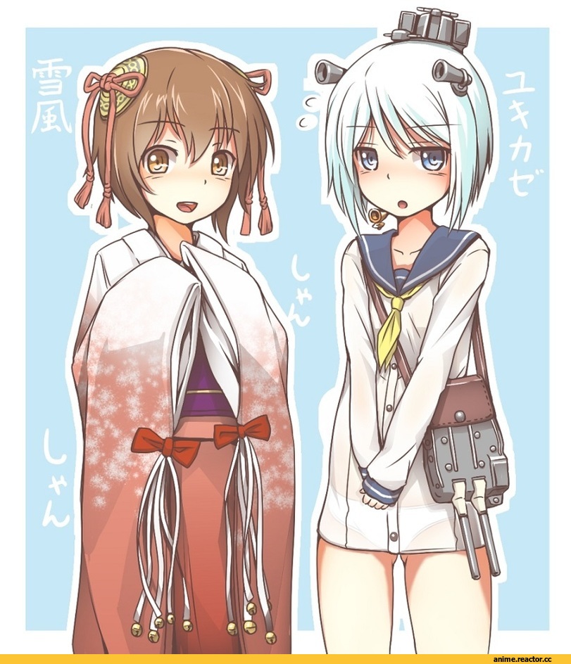 Kantai Collection, Yukikaze (Kantai Collection), yukikaze (aoki hagane no arpeggio), Aoki Hagane no Arpeggio, crossover, anime loli, Anime