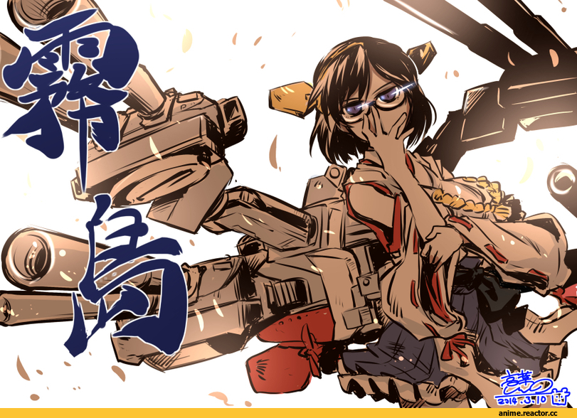 takana shinna, Anime Art, Kirishima (Kantai Collection), Kantai Collection, Anime