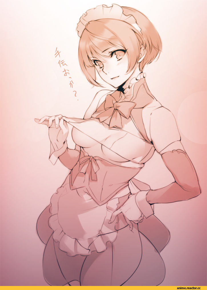 Anime Art, Anime Ero, Monochrome (Anime), Maid, Sasaoka Gungu, Anime