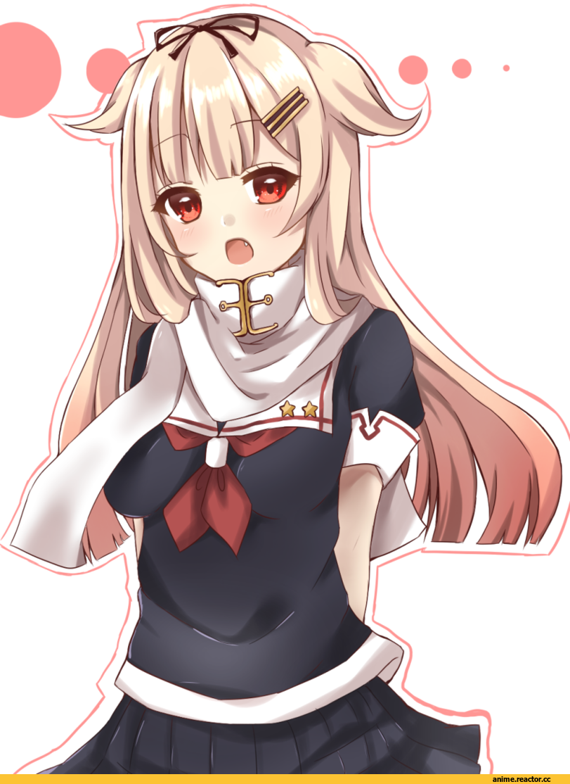 kyappi run, Anime Art, Yuudachi, Kantai Collection, Anime