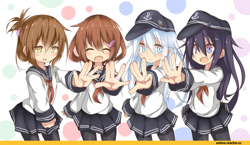 Akatsuki, Kantai Collection, Hibiki (Kantai Collection), Ikazuchi, Inazuma (Kantai Collection), Anime