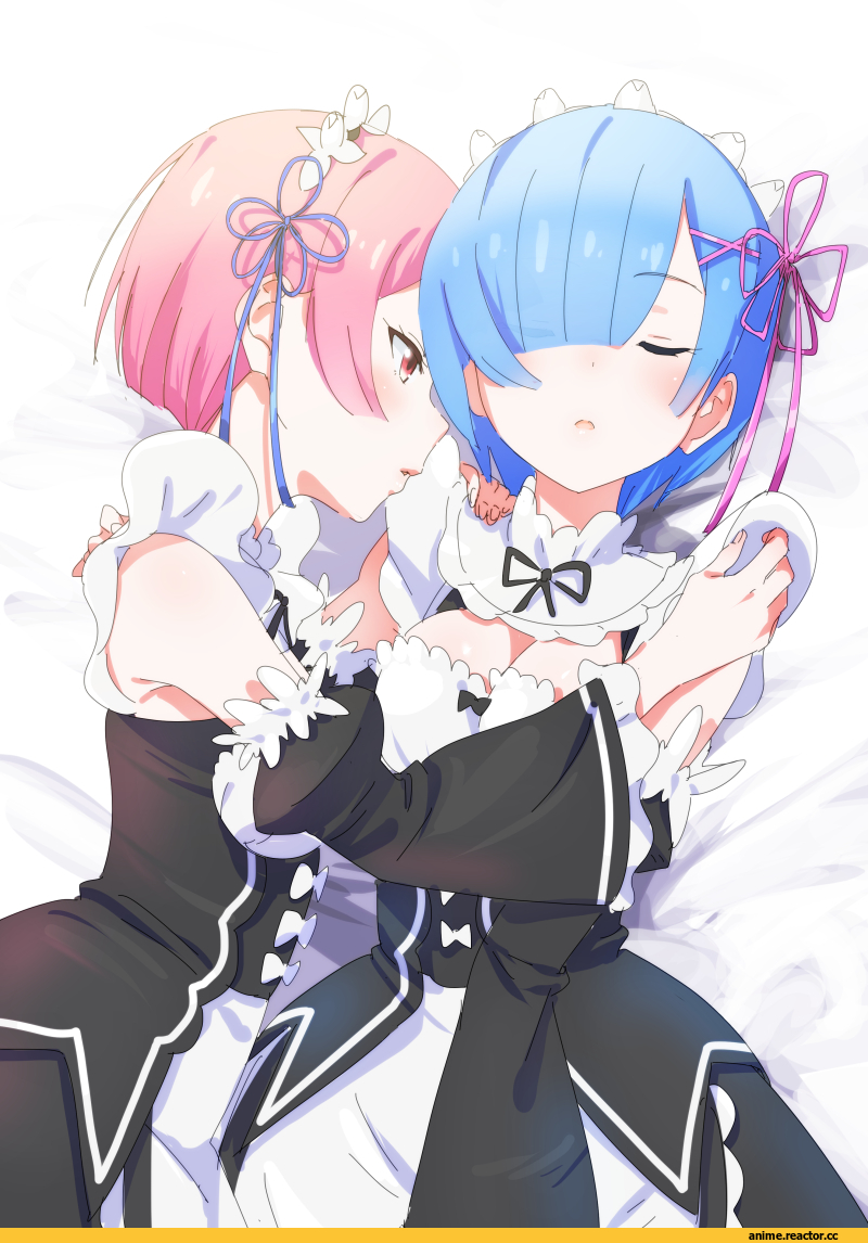 Re Zero Kara Hajimeru Isekai Seikatsu, Ram (Re Zero), Rem (re zero), Shoujo Ai, Anime