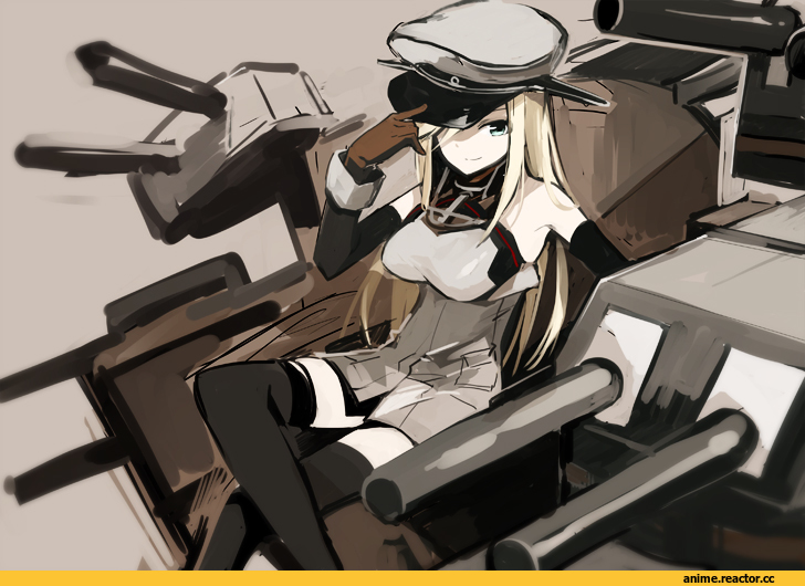 Rin, Anime Art, bismarck, Kantai Collection, Anime