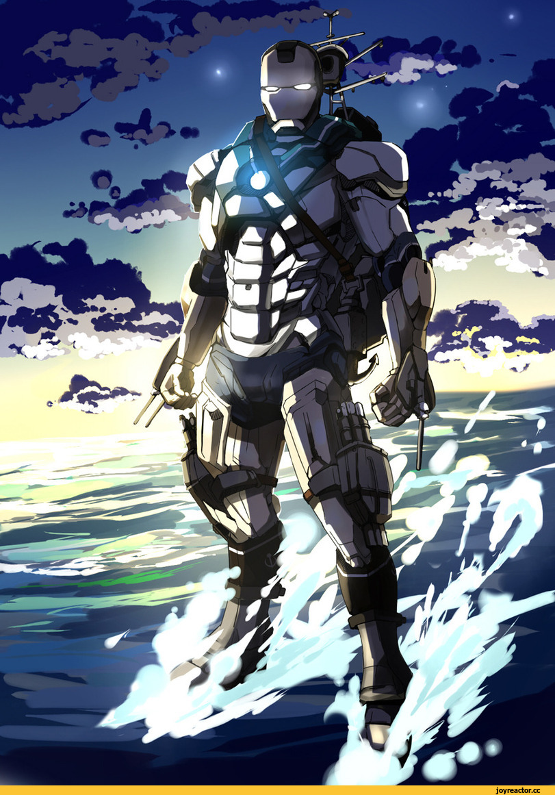 Fubuki (Kantai Collection), Kantai Collection, Iron Man, Marvel, фэндомы, Anime Art, kirbystars, crossover, Anime