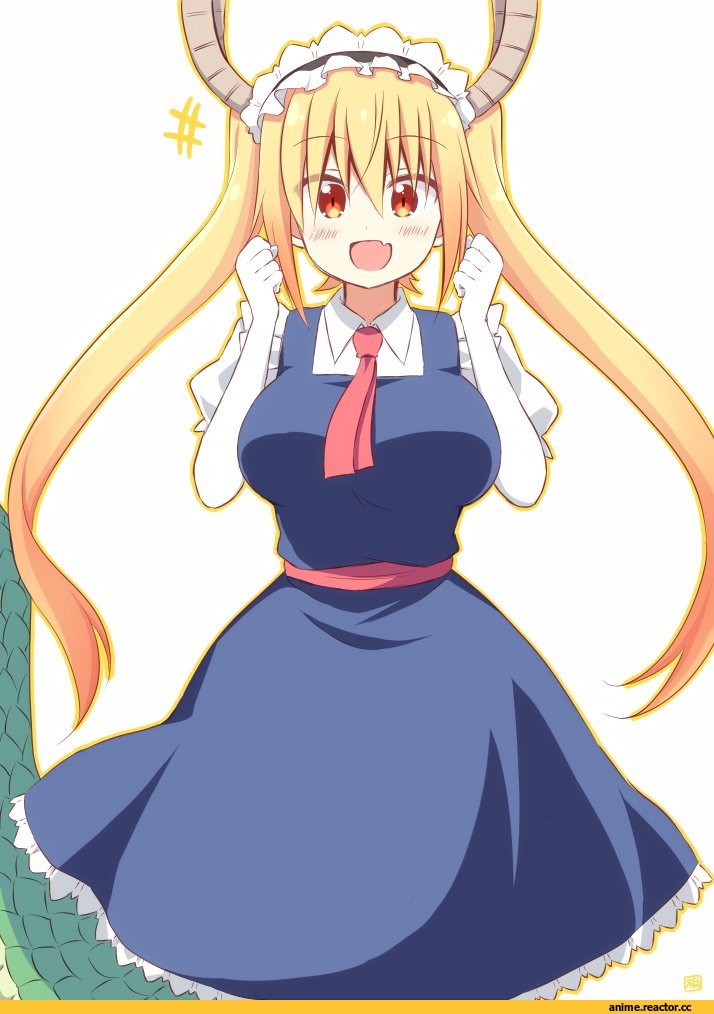 Kobayashi-san Chi no Maid Dragon, Tooru (MaiDragon), akane souichi, Anime Art, Maid, Dragon Girl (Anime), Monster Girl (Anime), Large Breasts (Anime), Anime
