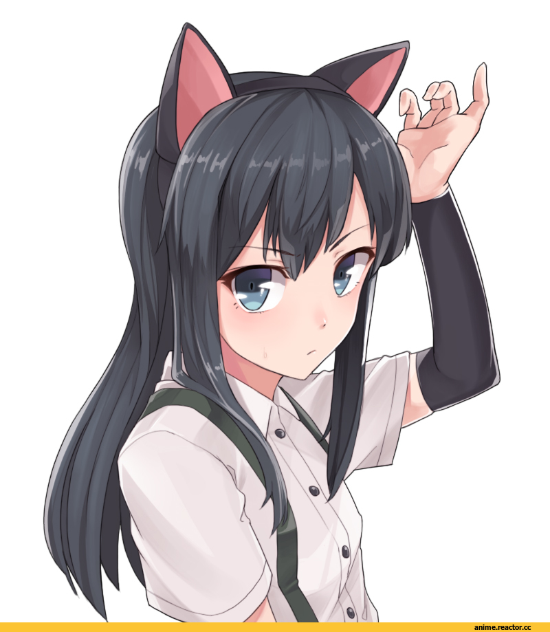 Kantai Collection, asashio (kantai collection), Animal Ears, nekomimi, konnyaku (kk-monmon), Anime