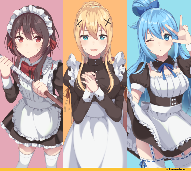 AO, Anime Art, Maid, sk tori, Anime