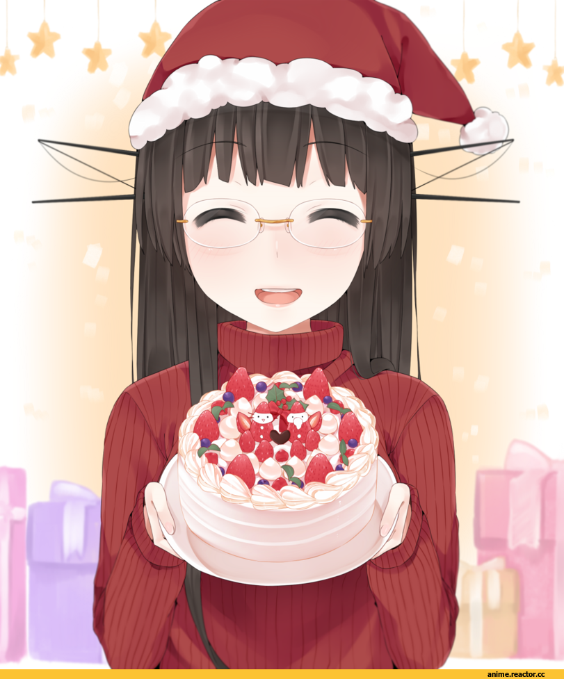 yukichi (sukiyaki39), Choukai (Kantai Collection), Kantai Collection, Megane, Anime Christmas, Anime