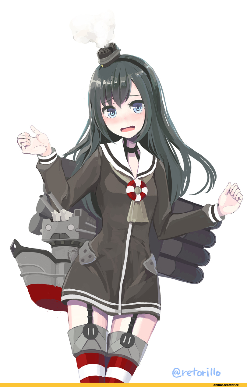 Asashio, Kantai Collection, retorillo, Anime