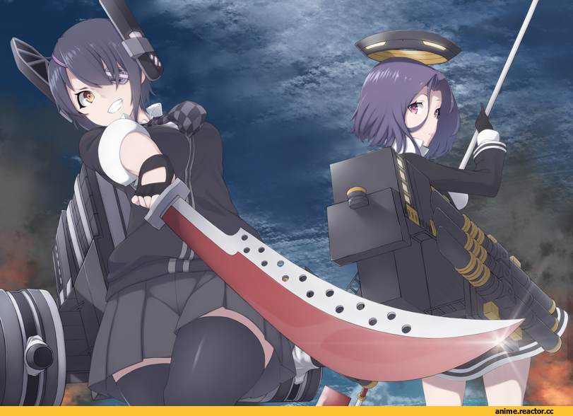 Kantai Collection, Tenryuu, Tatsuta, mku, Anime