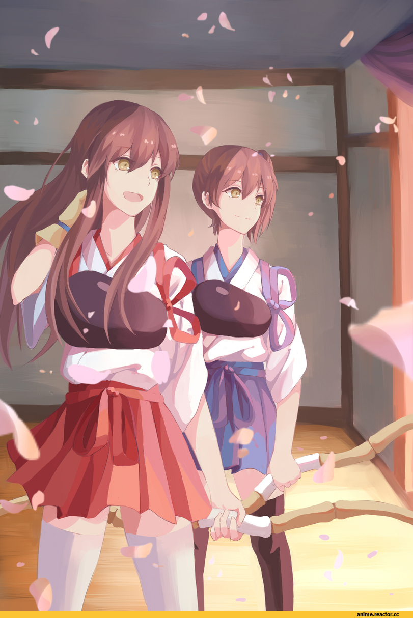 nyasa, Kaga (Kantai Collection), Kantai Collection, Akagi (Kantai Collection), Anime