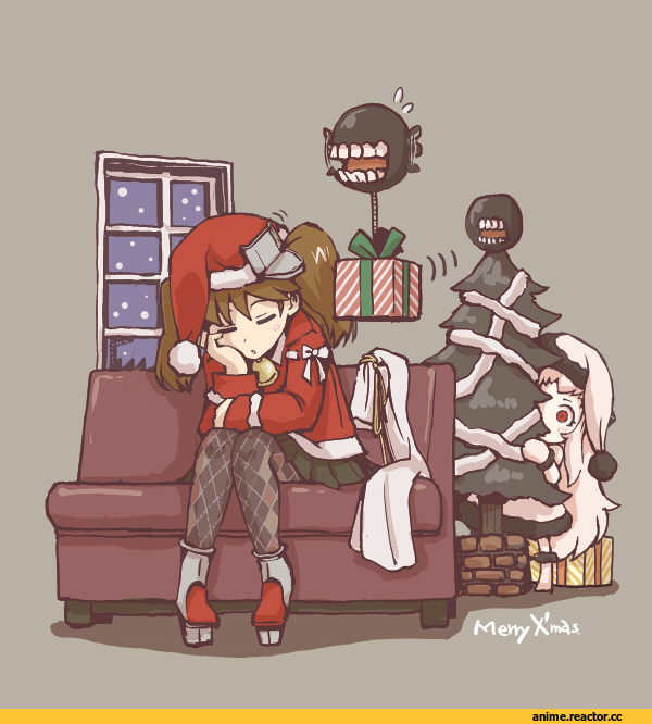 Ryuujou, Kantai Collection, Northern Ocean Hime, Anime Christmas, Anime