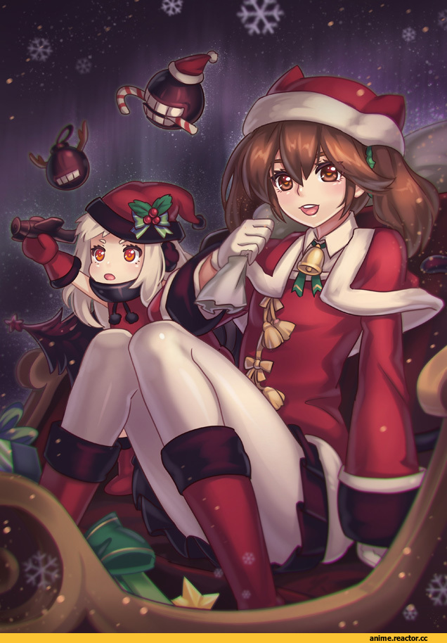Northern Ocean Hime, Kantai Collection, Ryuujou, Anime Art, Anime Christmas, kaizeru, Anime