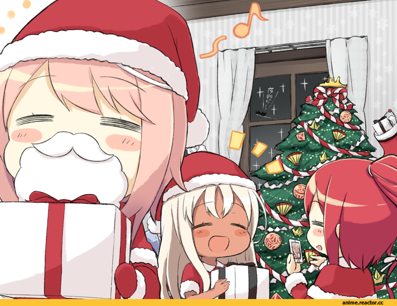 Engiyoshi, Anime Art, Ro-500 (Kantai Collection), Kantai Collection, i-168 (kantai collection), i-58 (kantai collection), Anime Christmas, Anime
