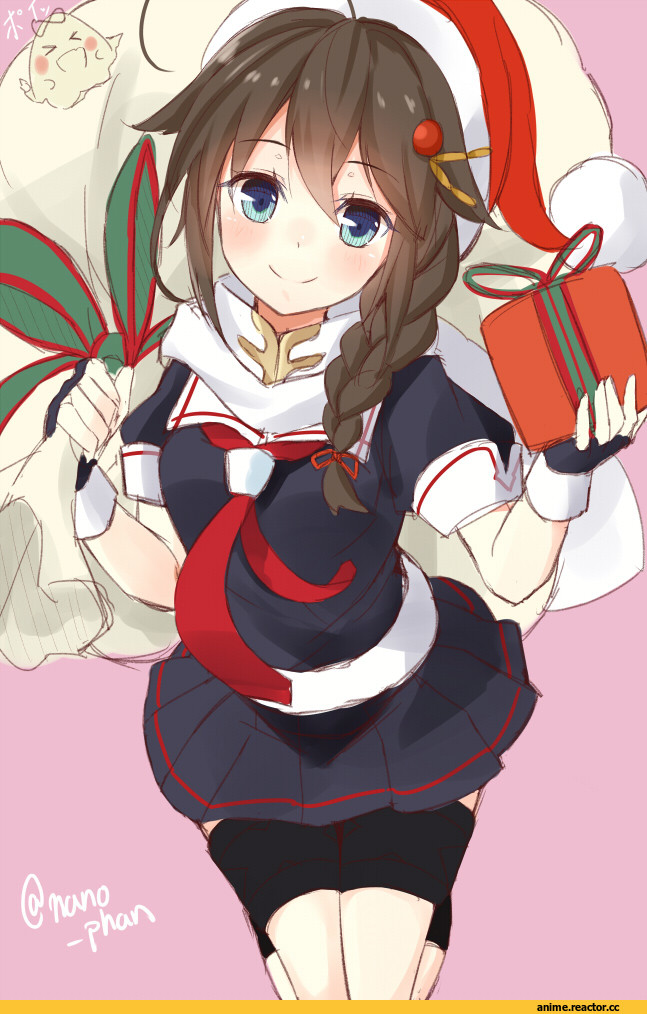 Shigure (Kantai Collection), Kantai Collection, Anime Art, note (aoiro clip), Anime Christmas, Anime