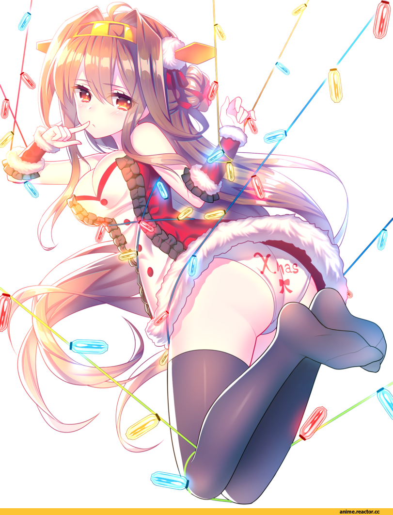 touwa nikuman, Kongou (Kantai Collection), Kantai Collection, Anime Ero, Anime Christmas, Anime