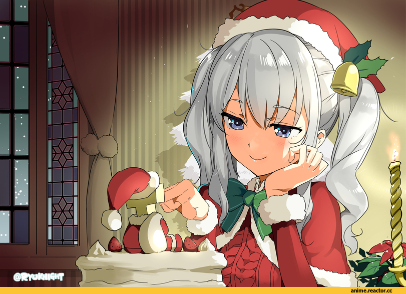 naitou ryuu, Kashima (Kantai Collection), Kantai Collection, Anime Christmas, Anime