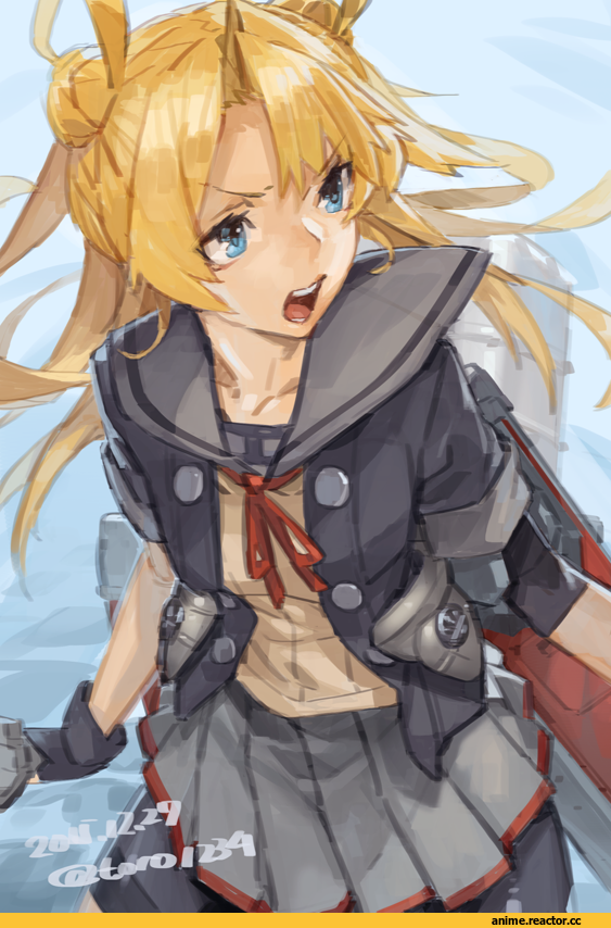 Yuudachi, Kantai Collection, toro (konirio), Anime Art, Abukuma, Anime