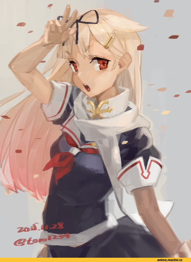 Yuudachi, Kantai Collection, toro (konirio), Anime Art, Abukuma, Anime