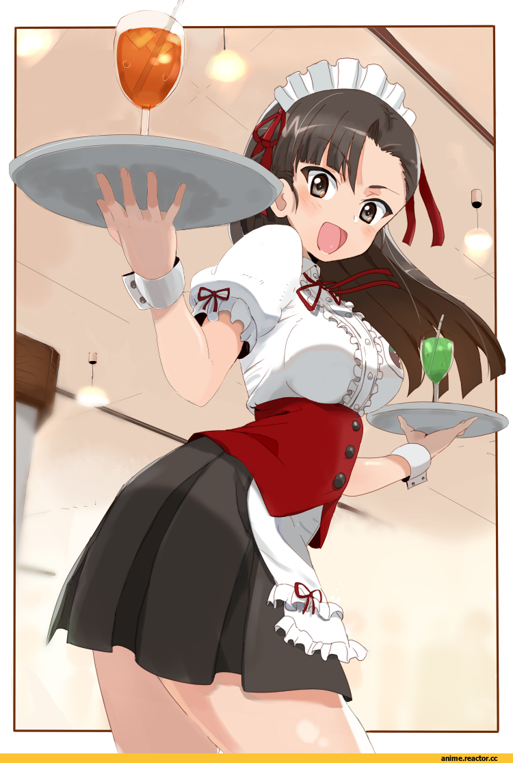 Girls und Panzer, Erika Itsumi, Minazuki Juuzou, Maid, Anime
