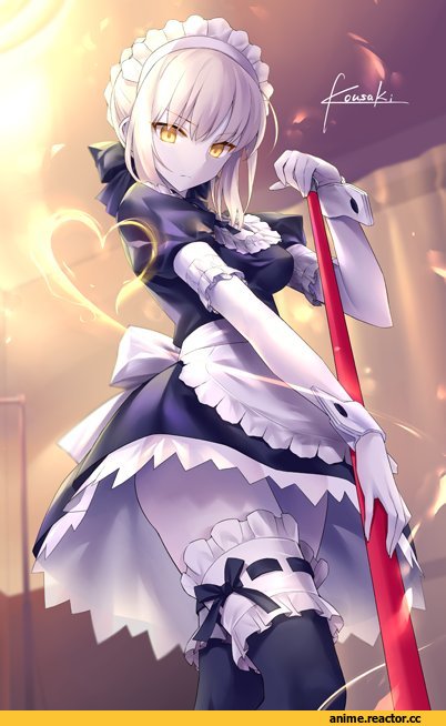 Saber Alter, Fate (series), Kousaki Rui, Anime Art, Maid, Anime