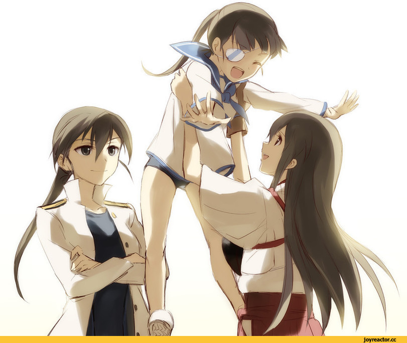 Akagi (Kantai Collection), Kantai Collection, Kitagou Fumika, Strike Witches, фэндомы, sakamoto mio, crossover, Strike Witches (Anime), Anime