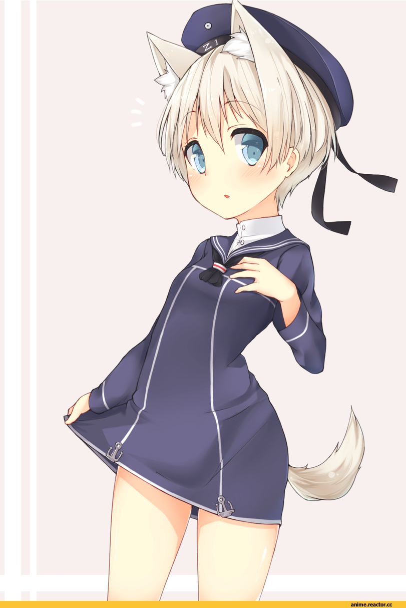 kyuu-fairy000, Z1 Leberecht Maass (Kantai Collection), Kantai Collection, Animal Ears, Anime