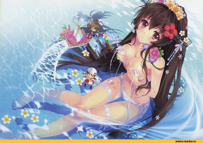 Carnelian, Anime Art, Yamato (Kantai Collection), Kantai Collection, Fairy (Kantai Collection), Anime Adult Wet, Anime Ero Swim, Anime Ero, Anime
